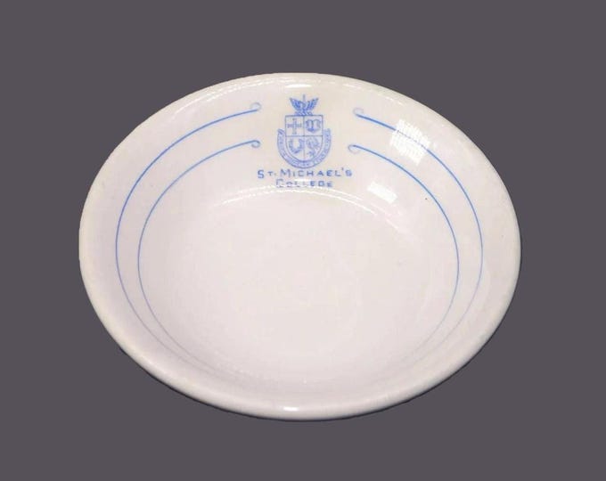St Michael's College School fruit nappie, dessert bowl made in England by Newport Pottery | AJ Wilkinson. Canadiana.