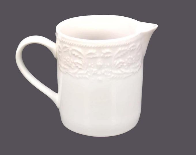 Vintage Sakura Devonshire White all-white creamer or covered sugar bowl.