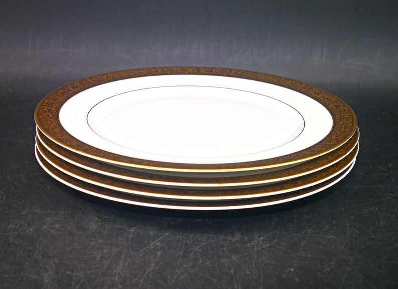 Four Sango Hampton 3758 Large Dinner Plates Made in Japan. Etsy