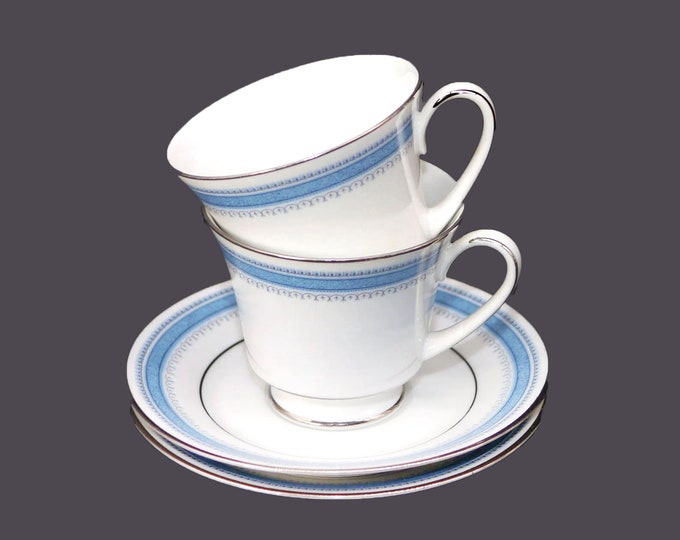 Pair of Noritake Pembroke 2892 cup and saucer sets.