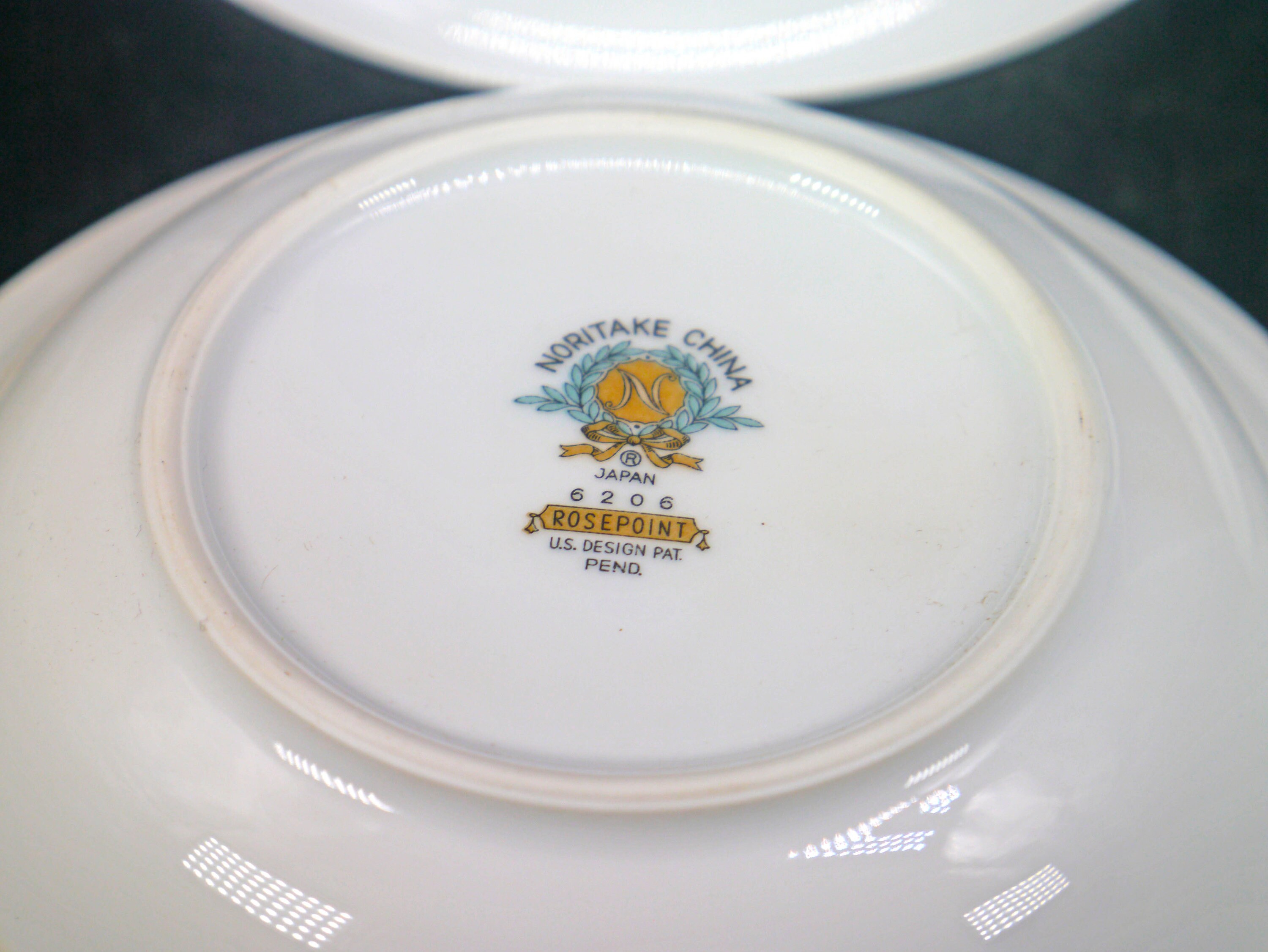 Four Noritake Rosepoint Fruit Nappies Dessert Bowls Made in Etsy Canada