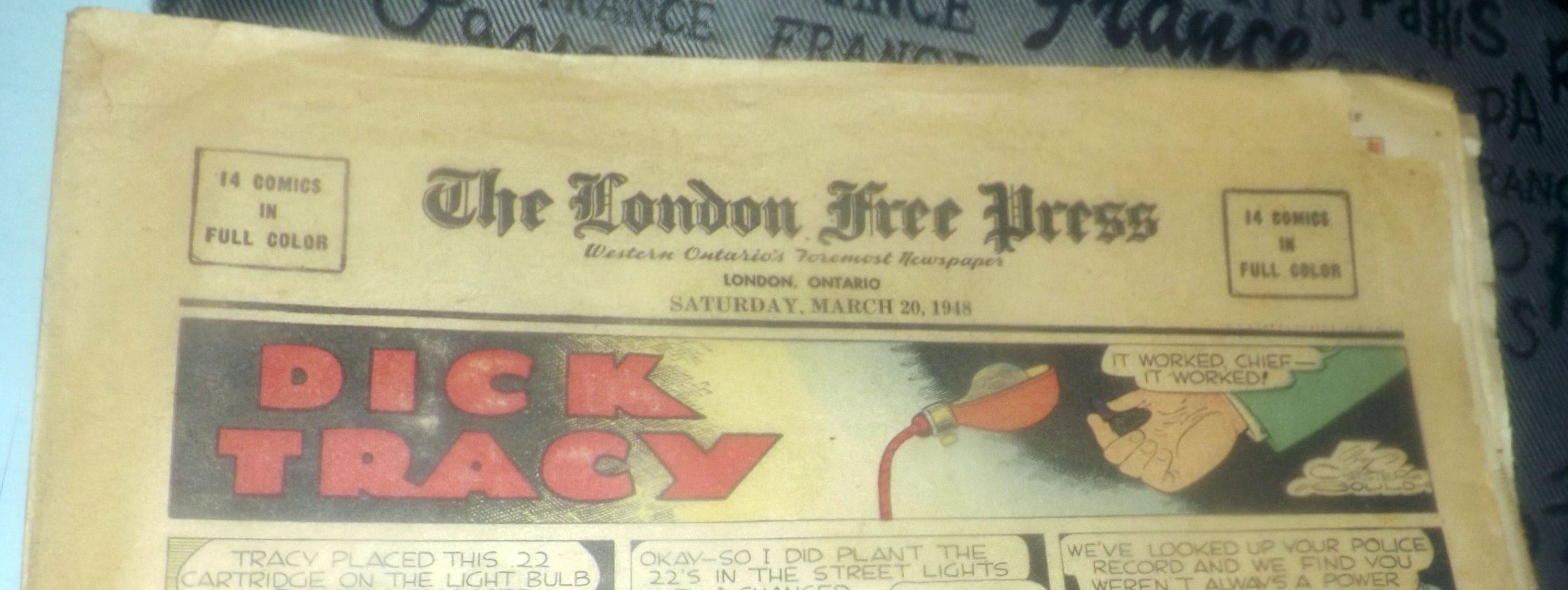 Early mid century (March 20 1948) full Comics section of the London Early mid century (March 20 1948) full Comics section of the London