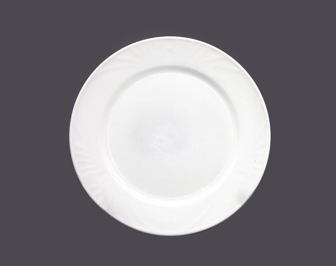 Dudson Wilcox Olympus Chef's favorite all-white luncheon plate. Duraline hotelware made in England. Sold individually.
