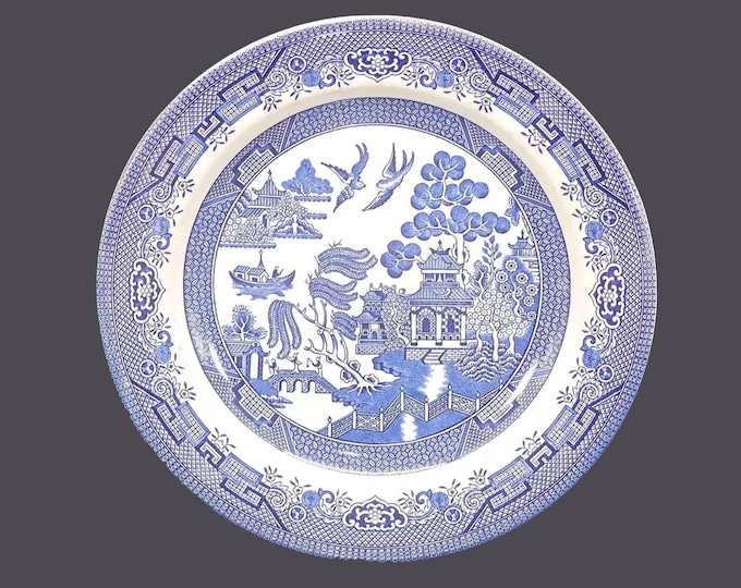 Churchill China Blue Willow dinner plate made in England. Sold individually.