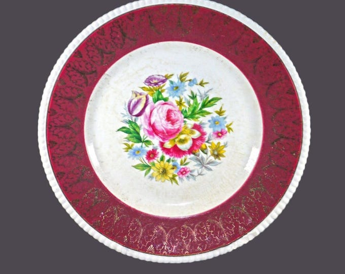 Simpsons Potters Murraygate style large dinner plate made in England. Flaws (see below).