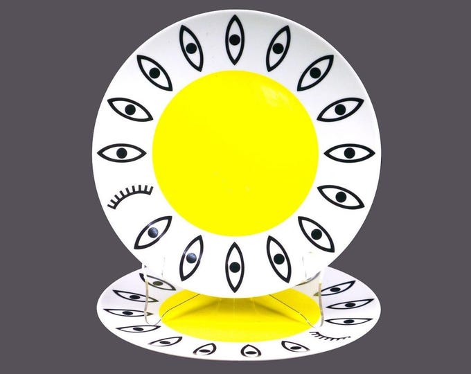 Pair of Ikea Gloedande | Glodande large dinner plates. Antwerp Six designer Van Beirendonck. Made in Poland.