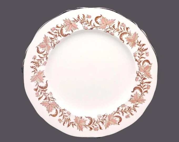 Grosvenor Bone China Rhapsody large dinner plate made in England. Sold individually.