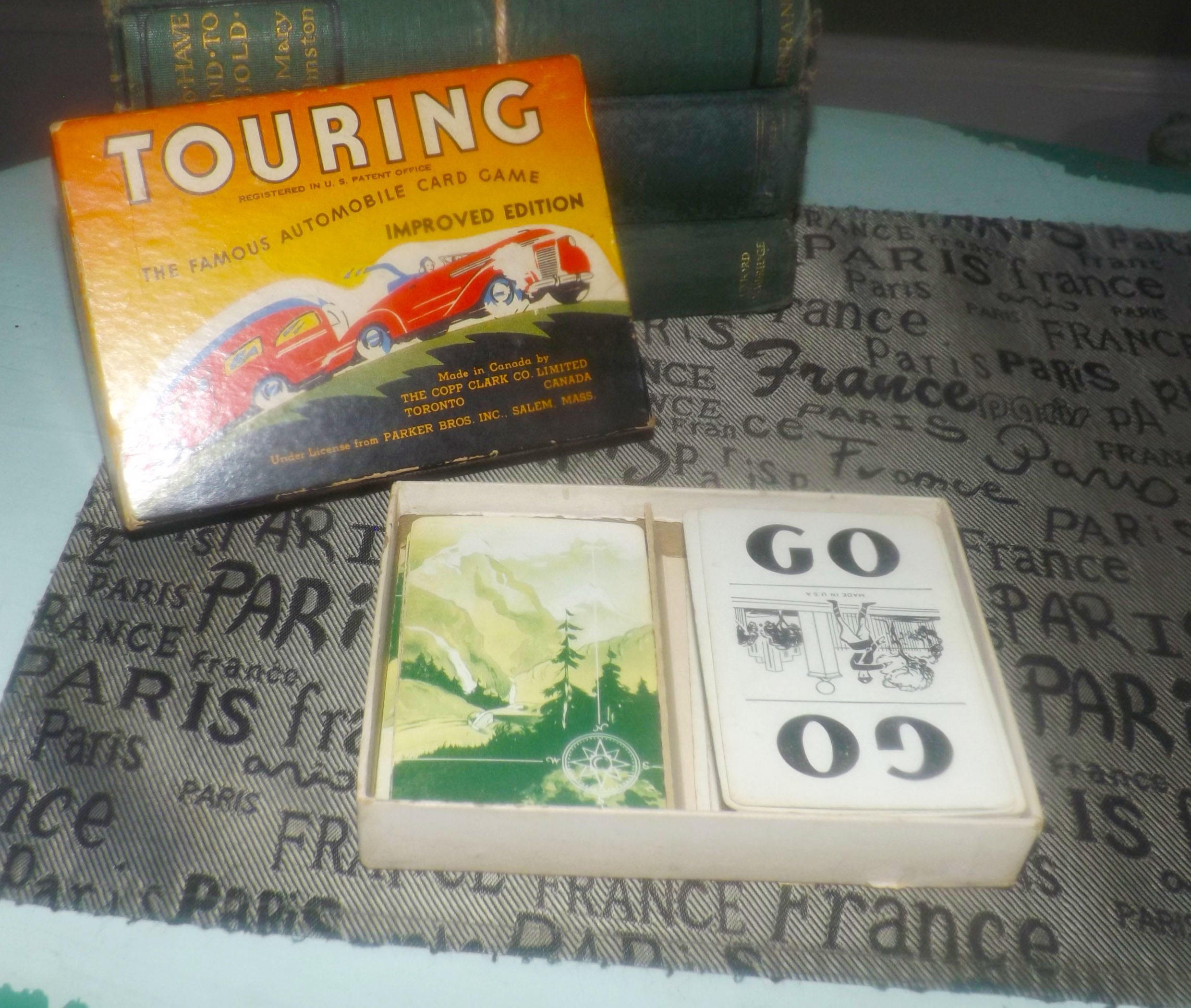 Quite Vintage 1937 Touring Card Game Published By Copp Clark Toronto 