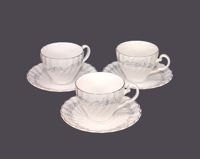 Three Sovereign Potters Charmian cup and saucer sets.