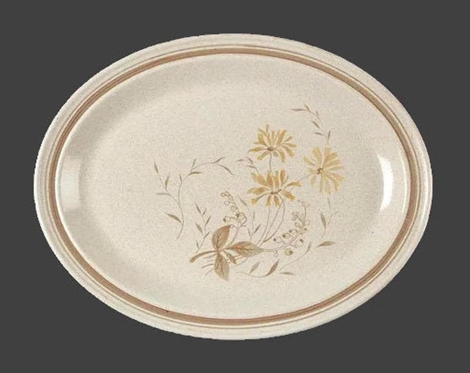 Royal Doulton Sandsprite LS1013 oval stoneware platter. Lambethware stoneware made in England.