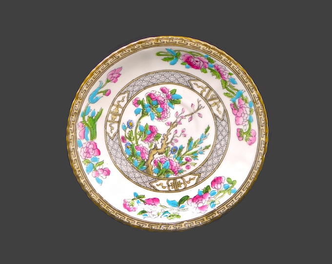 Almost antique Thomas Forester | Phoenix China Indian Tree orphan saucer only (no cup). Hand-decorated Chinoiserie made in England.