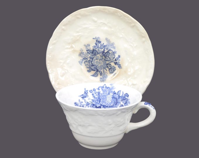 Masons Ascot on Oak | Hanging Basket cup and saucer set made in England. Flaws (see below).