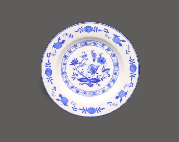 Royal Heritage Blue Onion | Blue Nordic blue-and-white salad plate. Sold individually.
