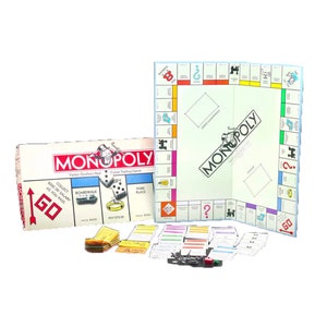1985 Monopoly board game published by Parker Brothers. Incomplete (see below).