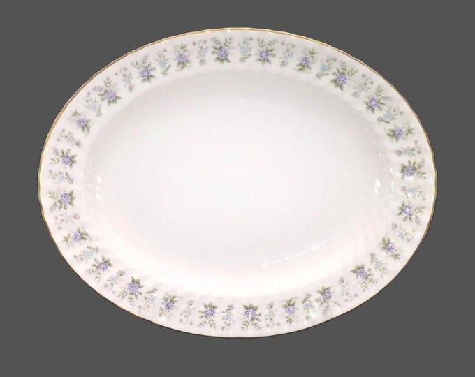 Minton Alpine Spring oval platter. Bone china made in England.