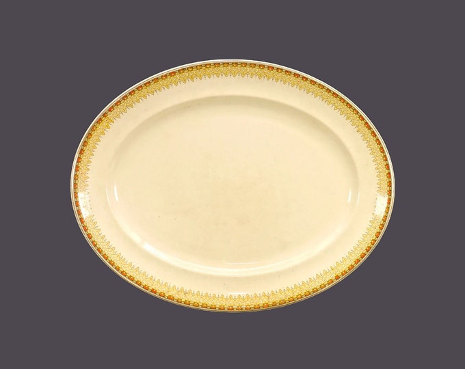 Antique Johnson Brothers Regal oval meat serving platter. Victorian Ironstone made in England.