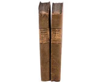 Antiquarian First Edition Poetry Books: Wilson's Poems, Vols 1 & 2 - published 1825.
