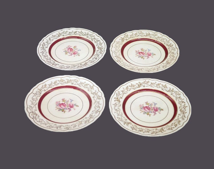 Four Sovereign Potters Montcalm salad plates. Browning (see below).