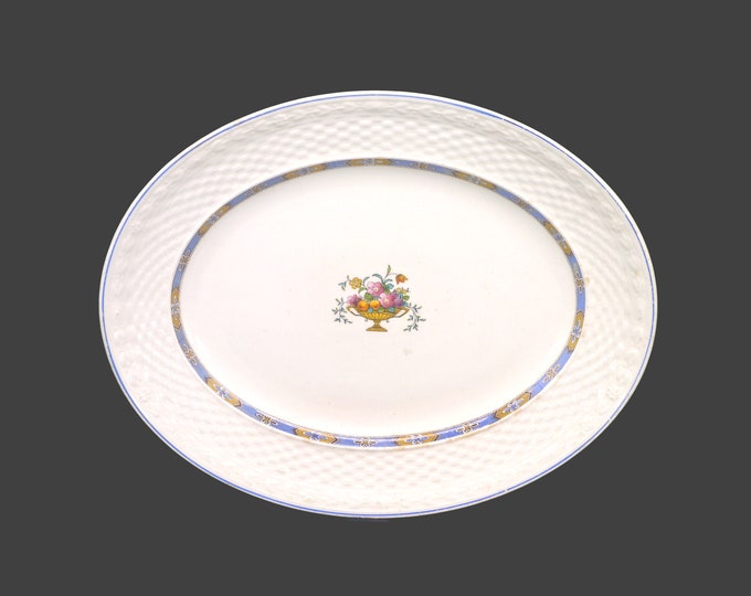 Antique art-nouveau era Grindley GRI3 oval platter made in England.