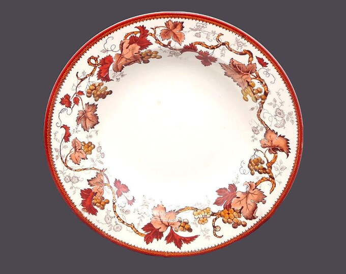 Antique early Victorian era Wedgwood TL162 rimmed soup bowl made in England.