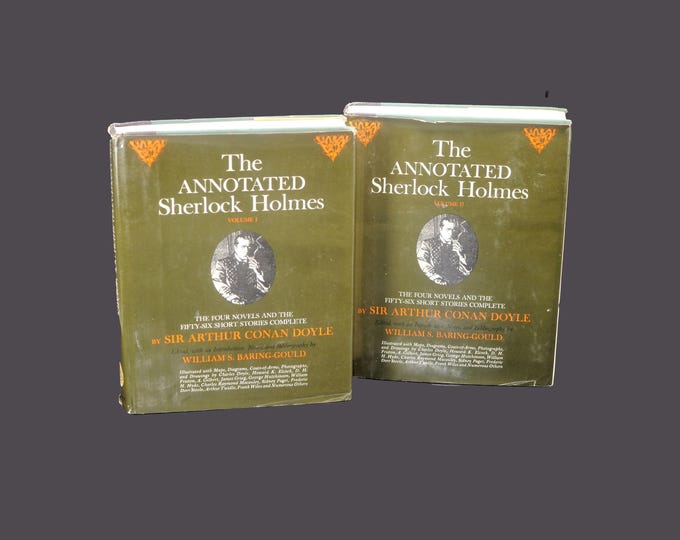 Pair of vintage books: The Annotated Sherlock Holmes Vols 1 and 2. William S. Baring-Gould.