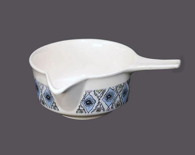 Retro Wedgwood Mosaic (older) gravy boat. Stick handle. Made in England.