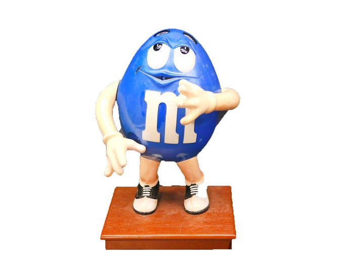 M&M's Mars Mr. Blue gumball candy dispenser.