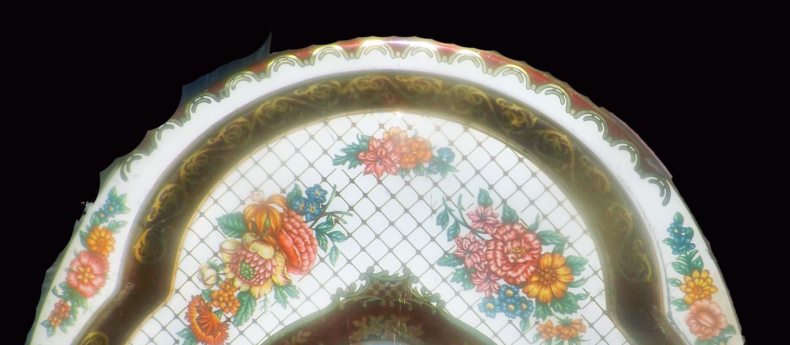 Vintage 1971 Daher Decorated Ware Large Metal Serving Tray