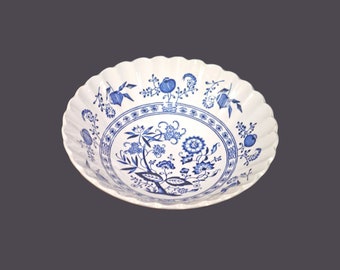 J&G Meakin Blue Nordic | Blue Onion coupe cereal bowl. Classic blue-and-white tableware made in England. Sold individually.