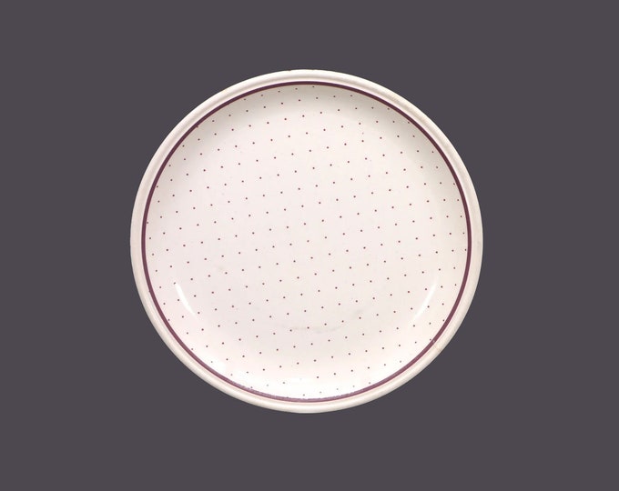 Biltons BIL9 dinner plate made in England. Cranberry dots, band.