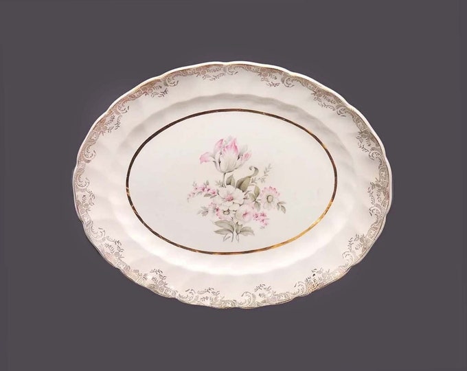 Sovereign Potters Windsor oval platter. English ironstone decorated in Canada.