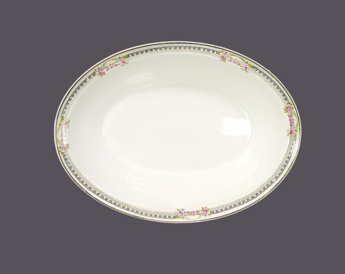 Antique Edwardian Age Johnson Brothers JB185 oval serving bowl made in England.