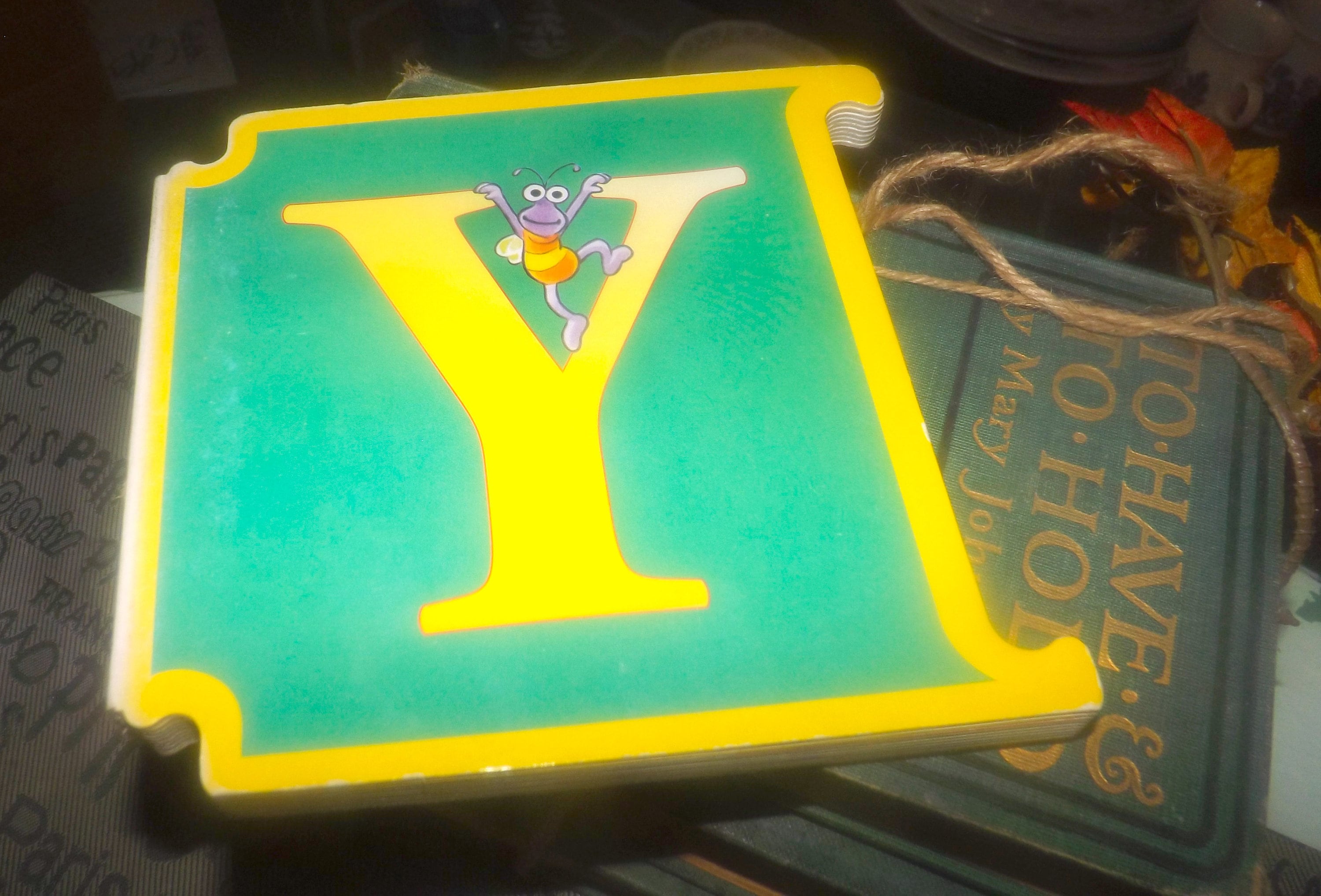 Vintage (1997) CTW Sesame Street Letter Y Yippee for Y book ABCs