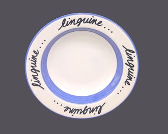 Vintage Pier 1 Pasta Bowl: Fettuccine or Linguine, Made in Italy