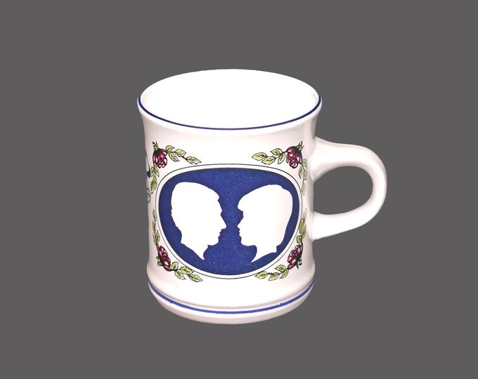 Denby 1981 Commemorative stoneware mug of The Royal Wedding of Charles and Diana made in England.