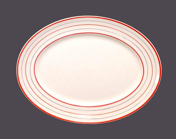 Myott Manchuria 1341B oval turkey platter. Art-deco tableware made in England.