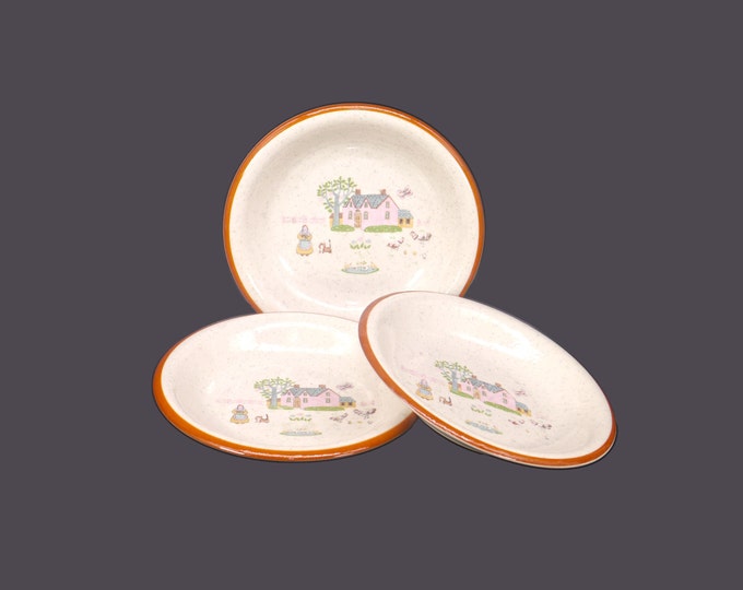 Three Jamestown China | International Stoneware Country House | Country Home fruit nappies, dessert bowls made in Japan.