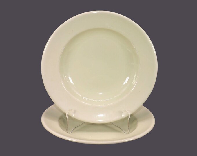 Pair of Grindley Almond Petal rimmed soup bowls. Grindley Petal Ware made in England.