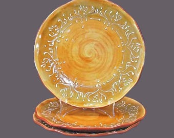 Pier 1 Maroma Amber salad plates. Set of 3.