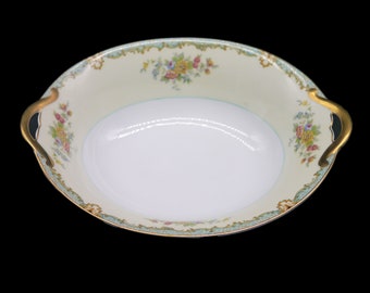Noritake hand-painted Nippon Lanare oval serving bowl made in Japan. Sold individually.