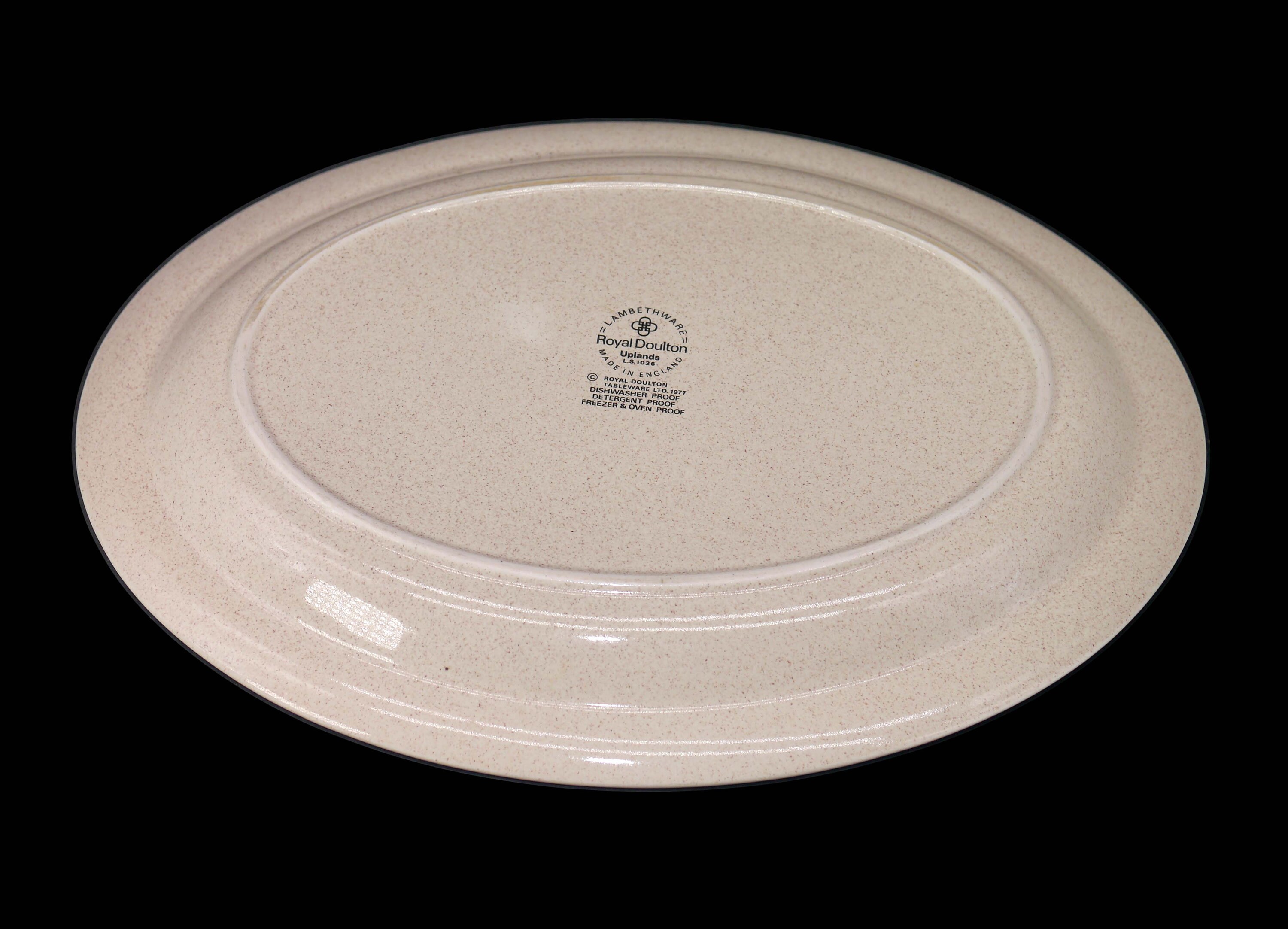 Royal Doulton Uplands LS1026 oval stoneware serving platter