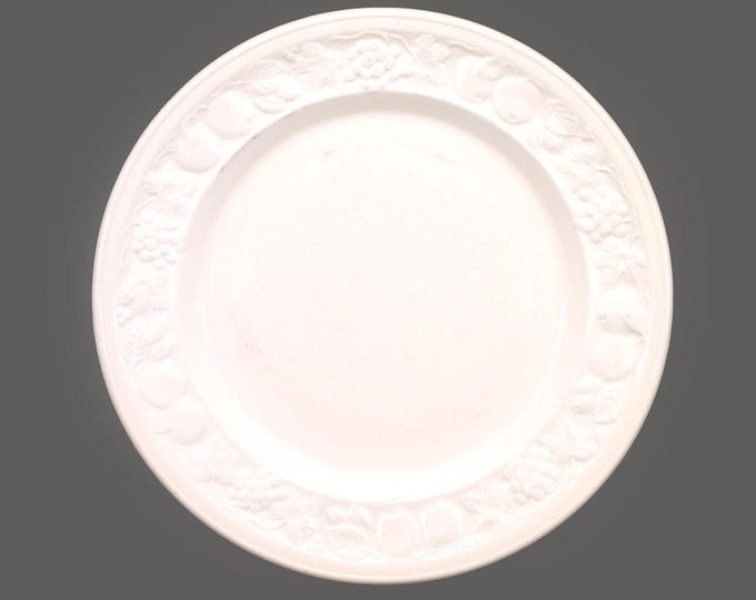 Royal Worcester Honey Orchard White Chef's favorite all-white dinner plate. Crown Ware porcelain made in England. Sold individually.