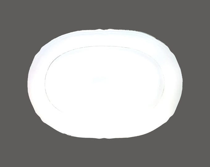 Richard Ginori Bordo Oro | aka GIN21 classic white and gold oval turkey platter. Gold verge. Porcellana Ariston made in Italy.