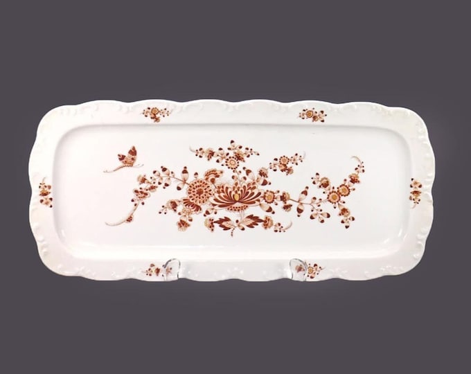 Rosenthal Parnass sandwich, bread, cake, cookie tray. Classic Rose Collection made in Germany. Flaw (see below).