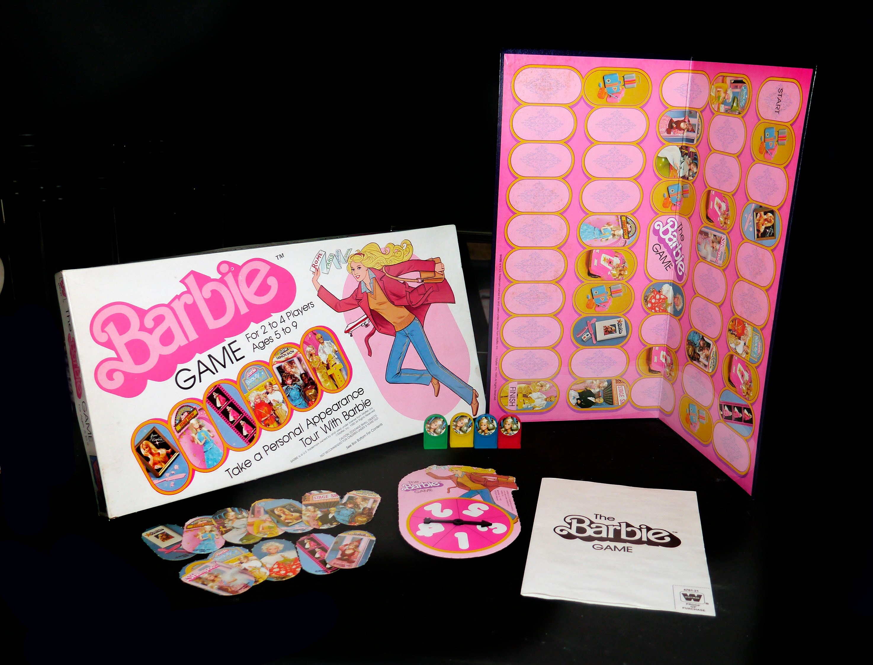 The Barbie Game board game published by Whitman Golden as game 476121. Complete.