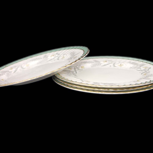 Four Paragon Sylvan ZJ482 salad plates. shops Bone china made in England.
