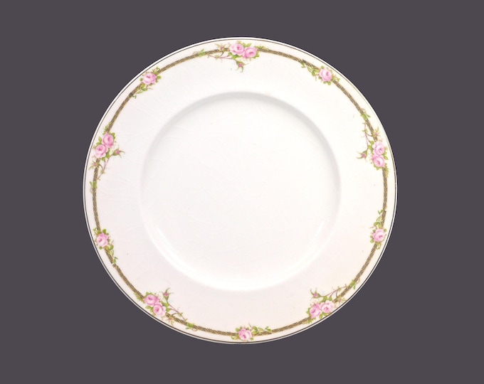 Antique Edwardian Age Johnson Brothers JB467 salad plate. Pareek ironstone made in England.