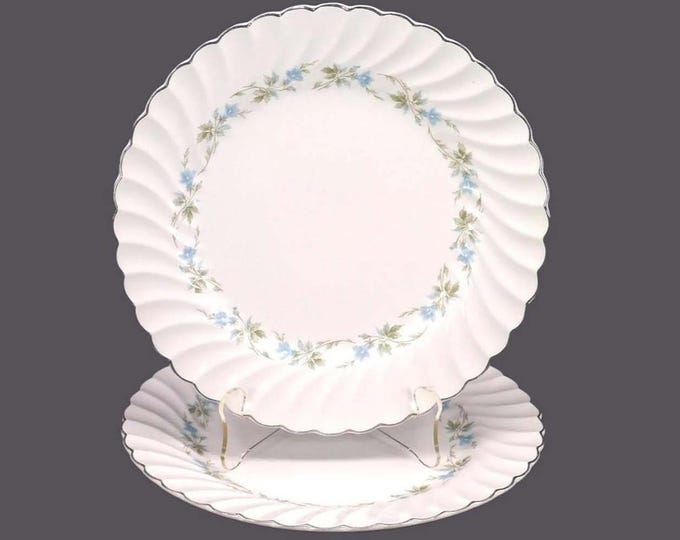 Pair of Johnson Brothers JB482 | Sovereign Potters Morning Glory dinner plates.