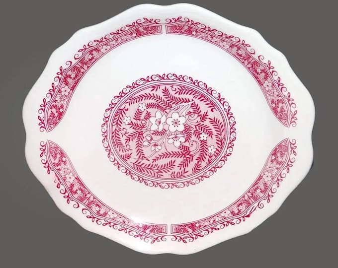 Vintage Syracuse China Strawberry Hill Pink Oval Platter: USA Hotelware