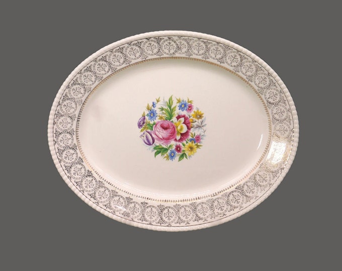 Fondeville Athlone oval turkey platter. Ambassador Ware ironstone made in England.